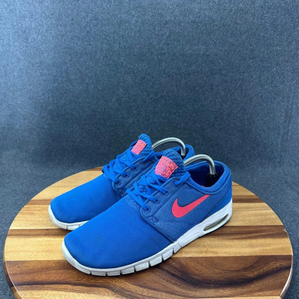 Nike Stefan Janoski Max Game Royal Hyper Punch Men's Sz 9.5 Shoes 631303-461